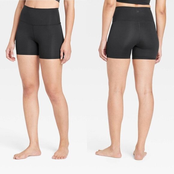 all in motion Pants - XL - Womens Brushed Sculpt Bike Shorts 5" - All in Motion - Black